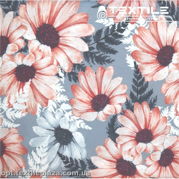 Супер софт цветы 3810D22C1 оранжевые, белый