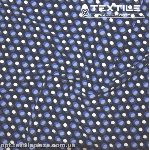 Супер софт горошек 4077D120C1 бело-голубой, темно-синий