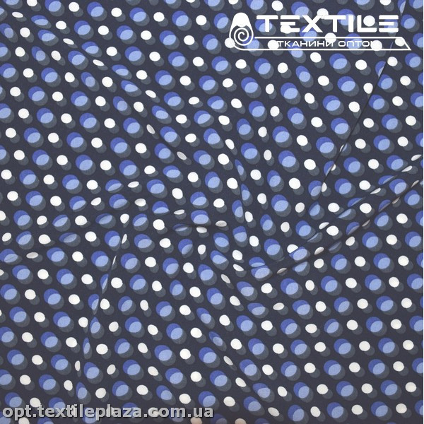 Супер софт горошек 4077D120C1 бело-голубой, темно-синий