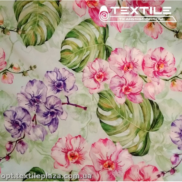 Супер софт цветы 3810D12C1 розово-сиреневые, мятный