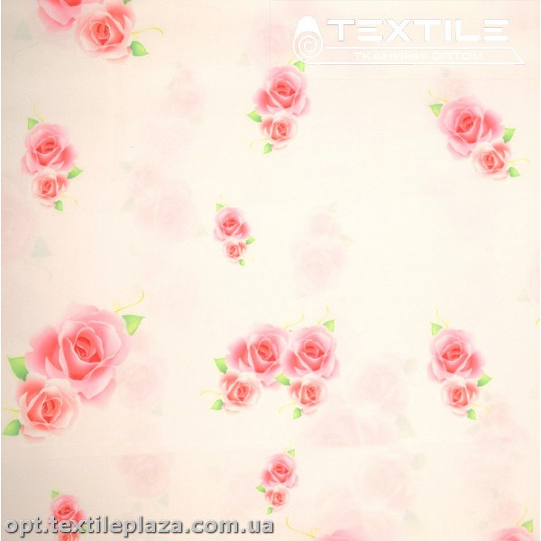 Супер софт цветы 3863D14C1 розовые, молочный