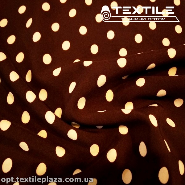 Супер софт горошек 3949D16C16 белый, коричневый