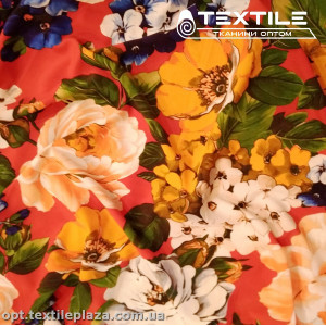 Супер софт цветы 4029D5C1 желтые, коралловый