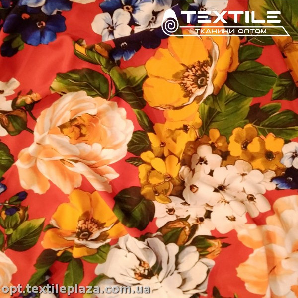 Супер софт цветы 4029D5C1 желтые, коралловый