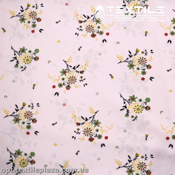 Супер софт цветы 4101D6C4 оливковые, светло-розовый