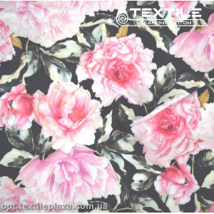 Супер софт цветы 4077D21C1 розовые, черный