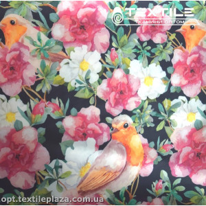 Супер софт цветы 3810D30C1 розовые, черный