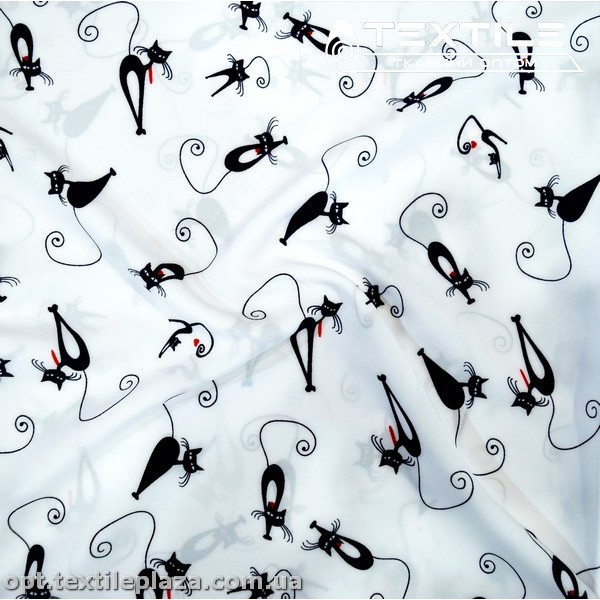 Супер софт абстракция 4101D1C1 кошки, белый