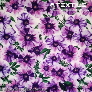 Супер софт цветы 4029D2C2 фиолетовые, белый