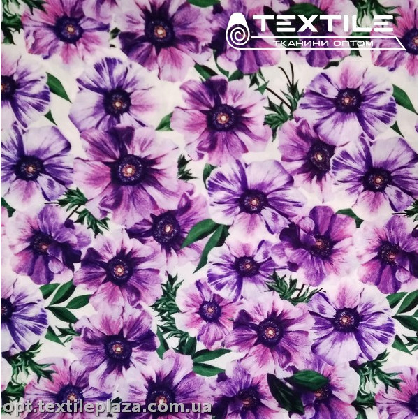 Супер софт цветы 4029D2C2 фиолетовые, белый