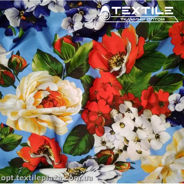 Супер софт цветы 4029D5C3 красные, голубой