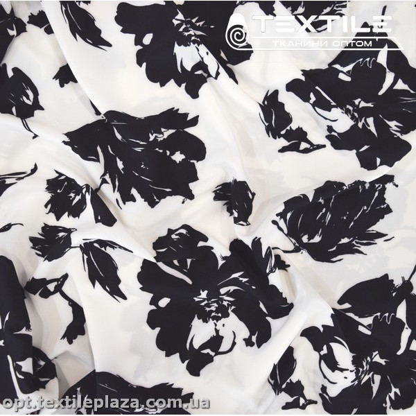 Супер софт цветы 4077D303C1 черные, белый
