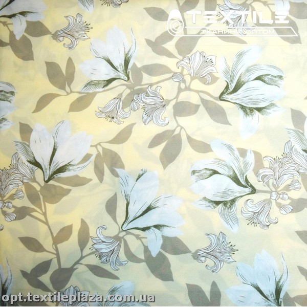 Супер софт цветы 3930D6C2 голубые, желтый