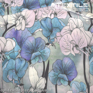 Супер софт цветы 4077D114C1 голубые рапорт, мятный