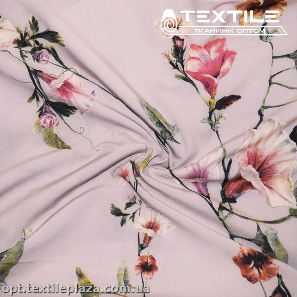 Супер софт цветы 3810D6C2 розовые, светло-фрезовый