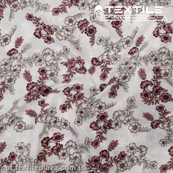 Супер софт цветы 3944D2C1 пыльно-розовые, белый