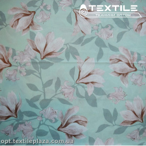 Супер софт цветы 3930D6C3 бежевые, мятный