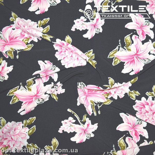 Супер софт цветы 4077D342C1 розовые, черный