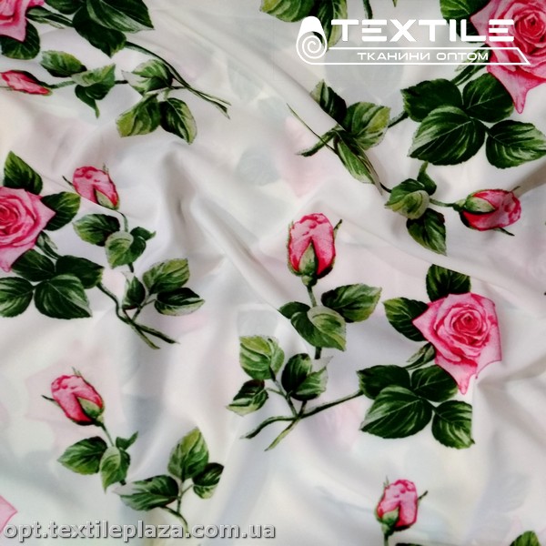 Супер софт цветы 4029D4C2 розовые, молочный