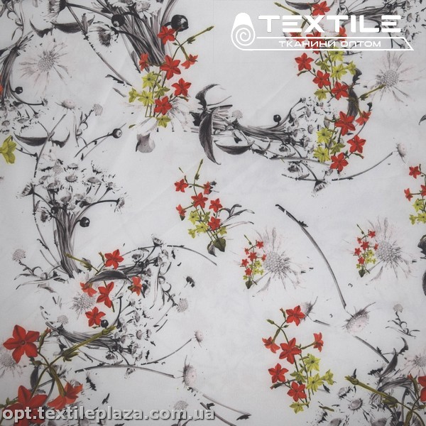 Супер софт цветы 3863D5C1 красные, серый