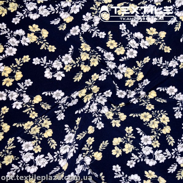 Супер софт цветы 3944D2C2 светло-желтые, черный