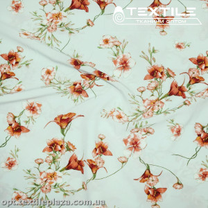 Супер софт цветы 4077D111C1 оранжевые, голубой