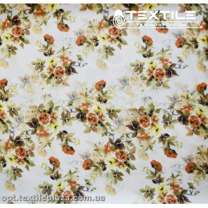 Супер софт цветы 3930D4C1 оранжевые, белый