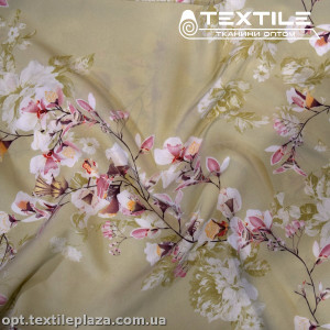 Супер софт цветы 3905D1C2 белые, светлый хаки