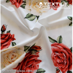 Супер софт цветы 3863D11C1 красные, молочный