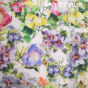 Супер софт цветы 3863D4C1 сиренево-голубые, белый