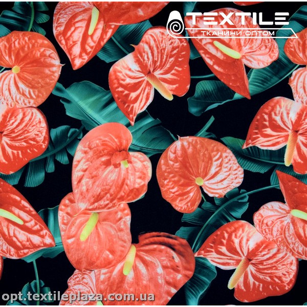 Супер софт цветы 3931D4C1 красные, черный