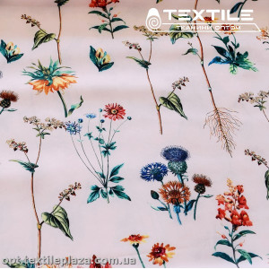 Супер софт цветы 3810D5C1 красно-синие, нежно-розовый