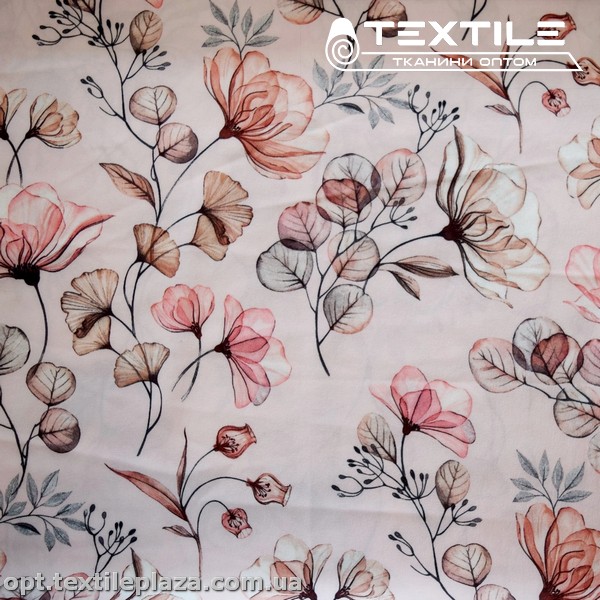 Супер софт цветы 3929D8C1 розовые, пудровый