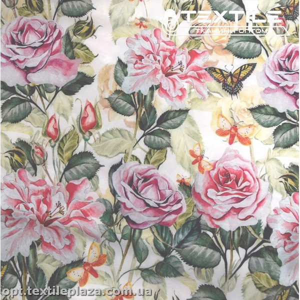 Супер софт цветы 3810D14C1 розовые, белый