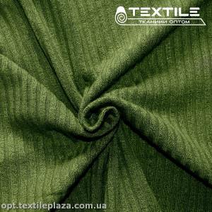 Трикотаж резинка демисезонный 3715C5 (5 мм) хаки