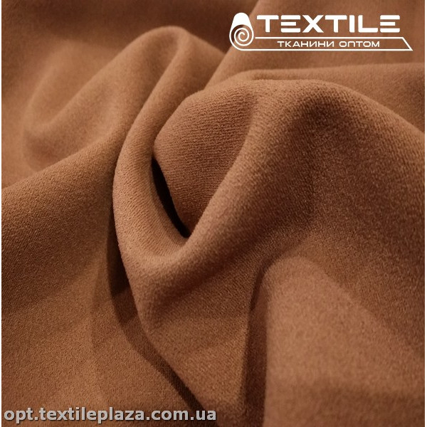 Трикотаж креп-дайвинг 3919C4 розово-бежевый