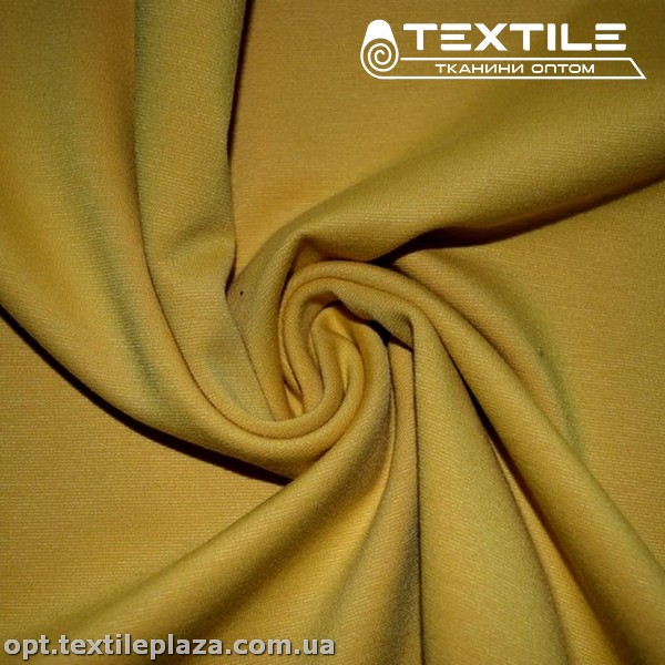 Трикотаж джерси 3926C1 светло-горчичный