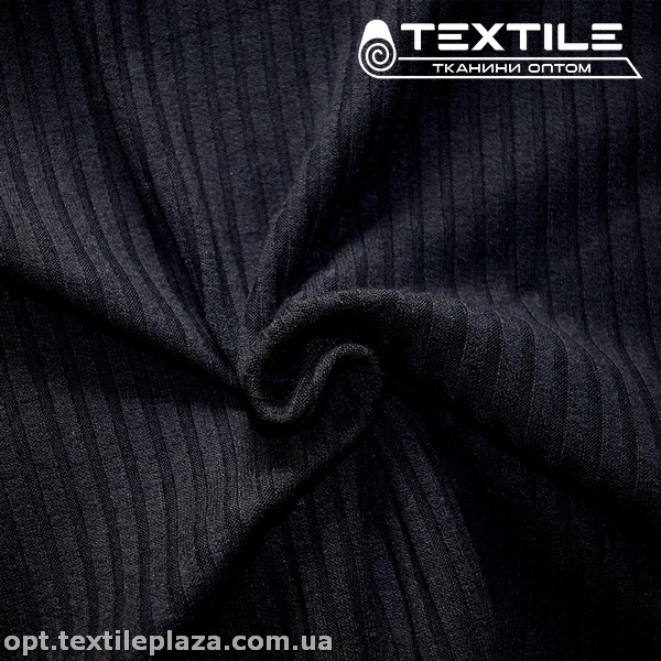 Трикотаж резинка демисезонный 3715C7 (5 мм) темно-синий