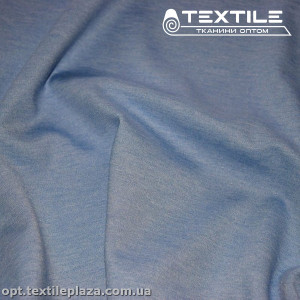 Трикотаж джерси 2885C15 меланж, нежно-голубой