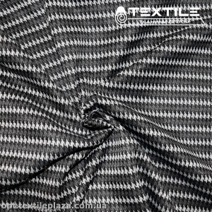 Трикотаж демисезонный цветной 3767D14C1 гусиная лапка, серо-черный