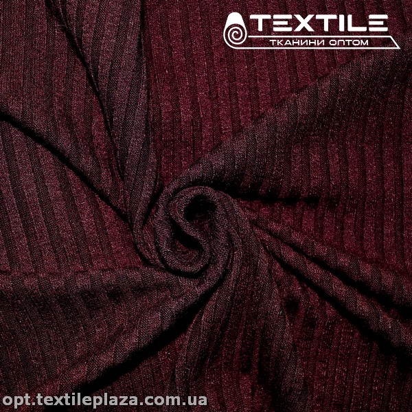 Трикотаж резинка демисезонный 3715C4 (5 мм) бордовый