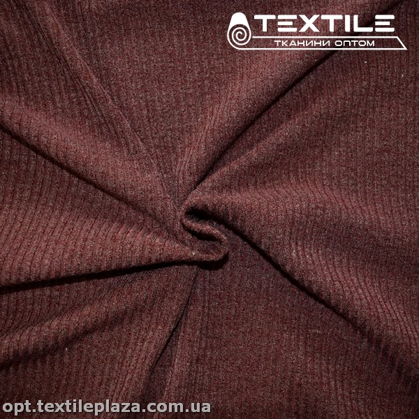 Трикотаж резинка демисезонный 3759C2 (3 мм) бордово-сливовый