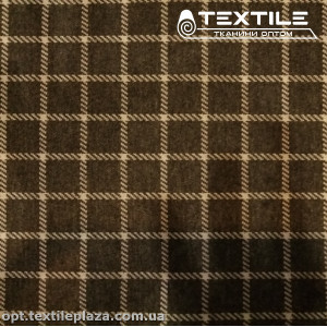 Трикотаж демисезонный цветной 4200D3C1 клетка, серый