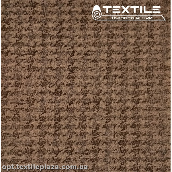 Трикотаж демисезонный цветной 3995D3C1 узор, лососевый