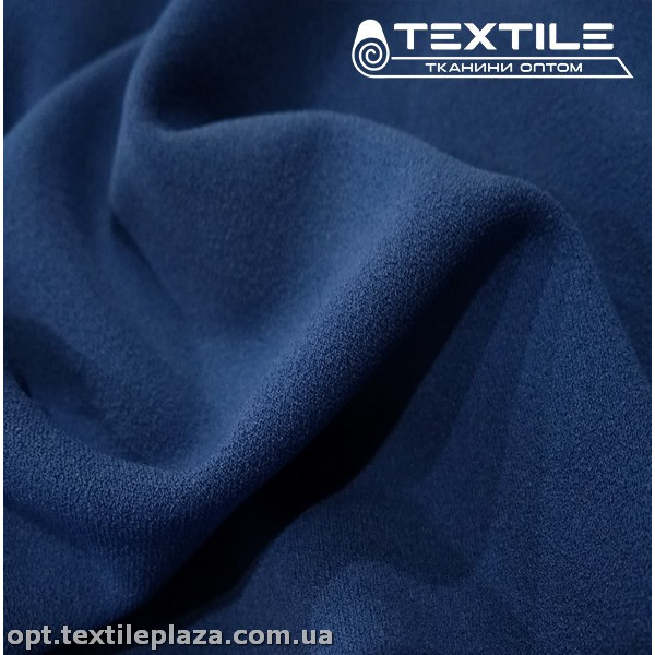 Трикотаж креп-дайвинг 9955C6 темно-голубой