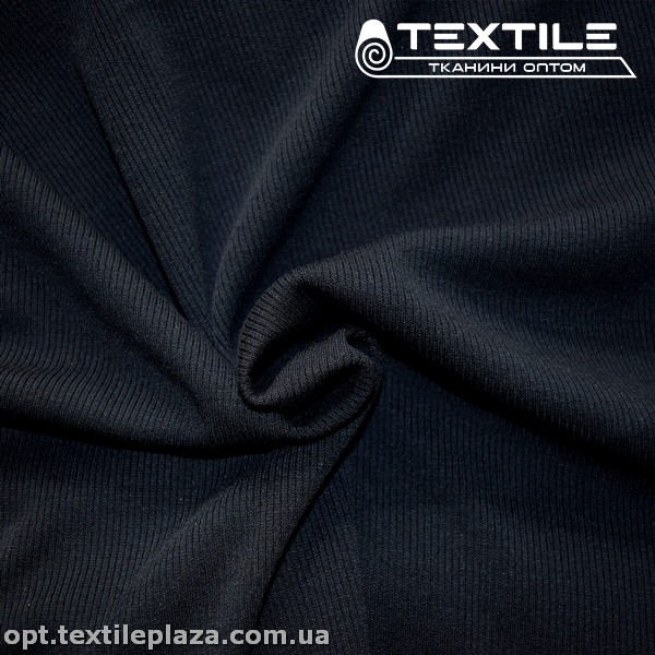 Трикотаж резинка демисезонный 3758C5 (2 мм) темно-синий