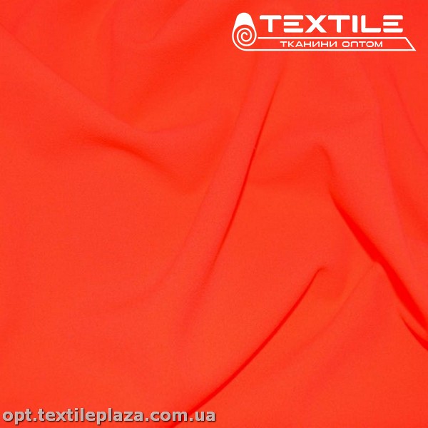 Трикотаж креп-дайвинг 2707C4 неоново-коралловый