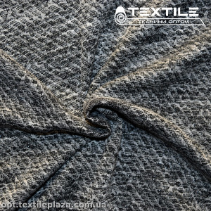 Трикотаж демисезонный цветной 3760D4C4 узор, серый