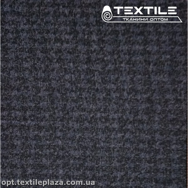 Трикотаж демисезонный цветной 3995D3C6 узор, темно-синий