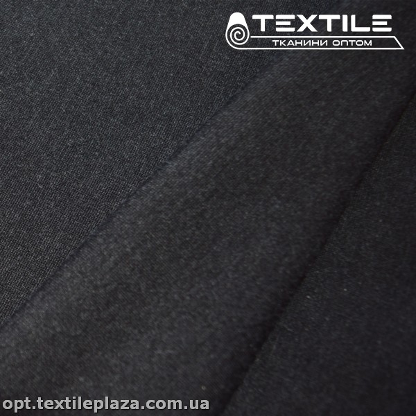 Трикотаж джерси нейлон 12262C2 меланж, черный